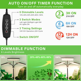 LBW grow light stand height adjustable tripod for flexible placement