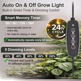 LBW Grow Light provides targeted lighting for tall indoor plants with stable positioning.