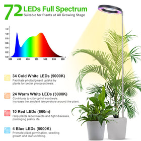 LBW Plant Grow Light showing telescoping height and stable setup.