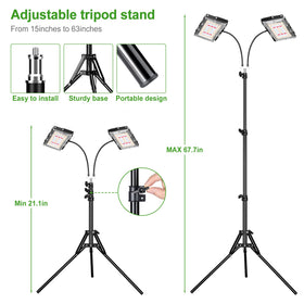 LBW three modes and six brightness levels tailor light to plant stages.