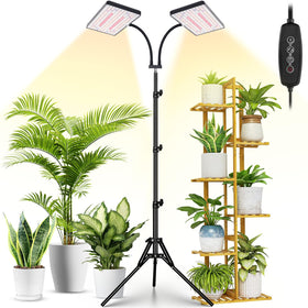 LBW Latest Grow Light front view with dual heads for broad coverage.