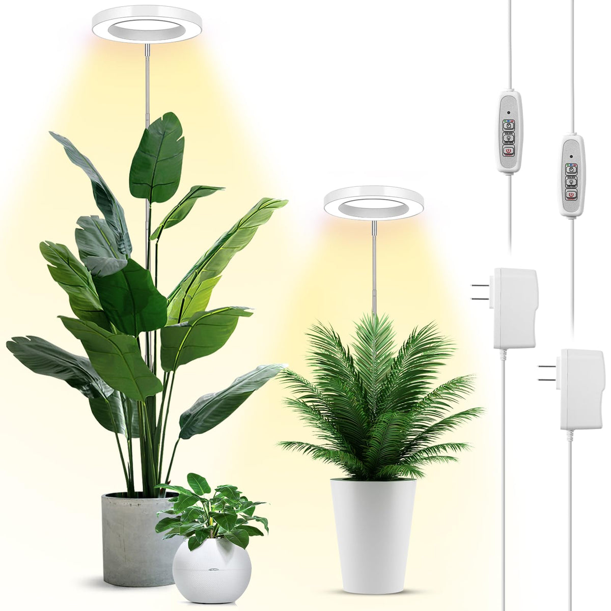 LBW Plant Grow Light with 72 LEDs full-spectrum for vibrant indoor seed germination and growth