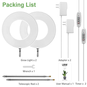 LBW Grow Light quick install with telescopic pole and simple switch
