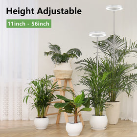 LBW Plant Grow Light height-adjustable pole supports tall plants with precise light placement