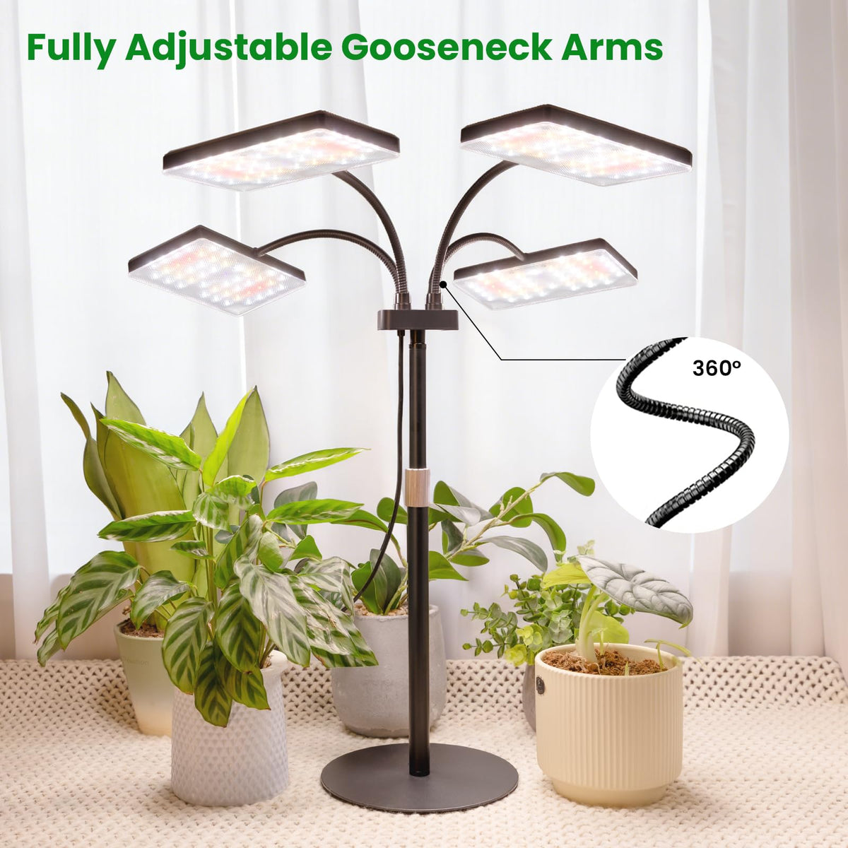 LBW long 3-meter cord offers flexible placement away from outlets.