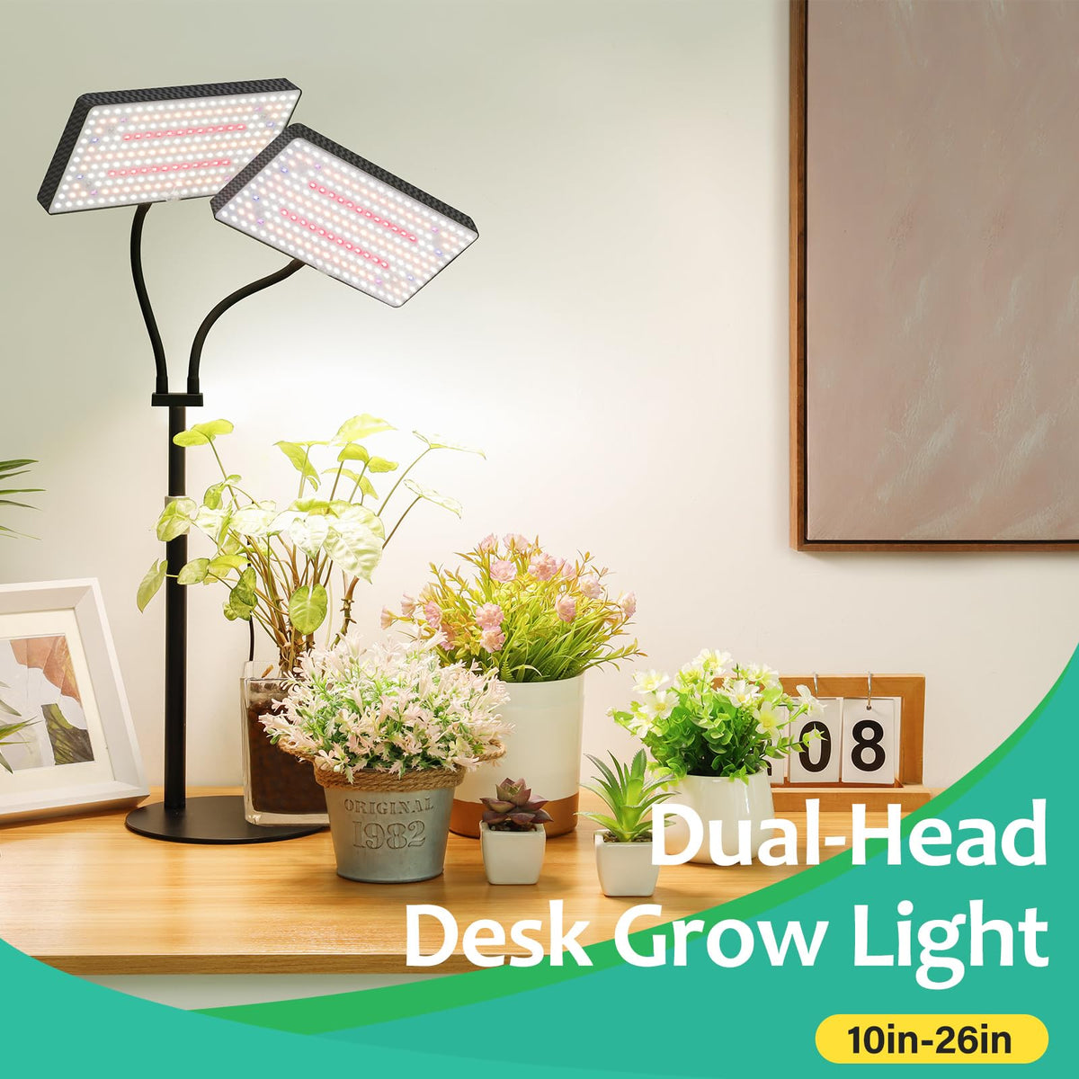 LBW desk light timer mode enables easy day-night scheduling.