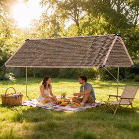 LCYFBE patio shade with 90% sun protection for comfortable outdoor lounging.