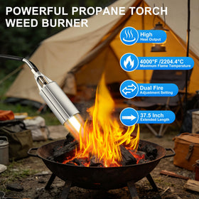 Lcbnhpy large-nozzle flame suits heavy-duty tasks like snow melting and asphalt work.