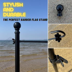 LCCBRO easy-assembly flag stand offers quick setup and reliable fit.