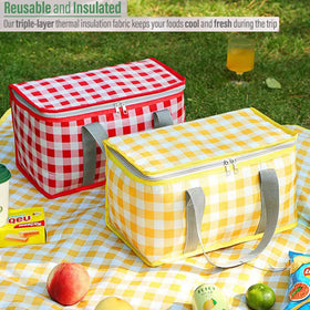 Lchkrep portable beach bag with thermal insulation for day trips.