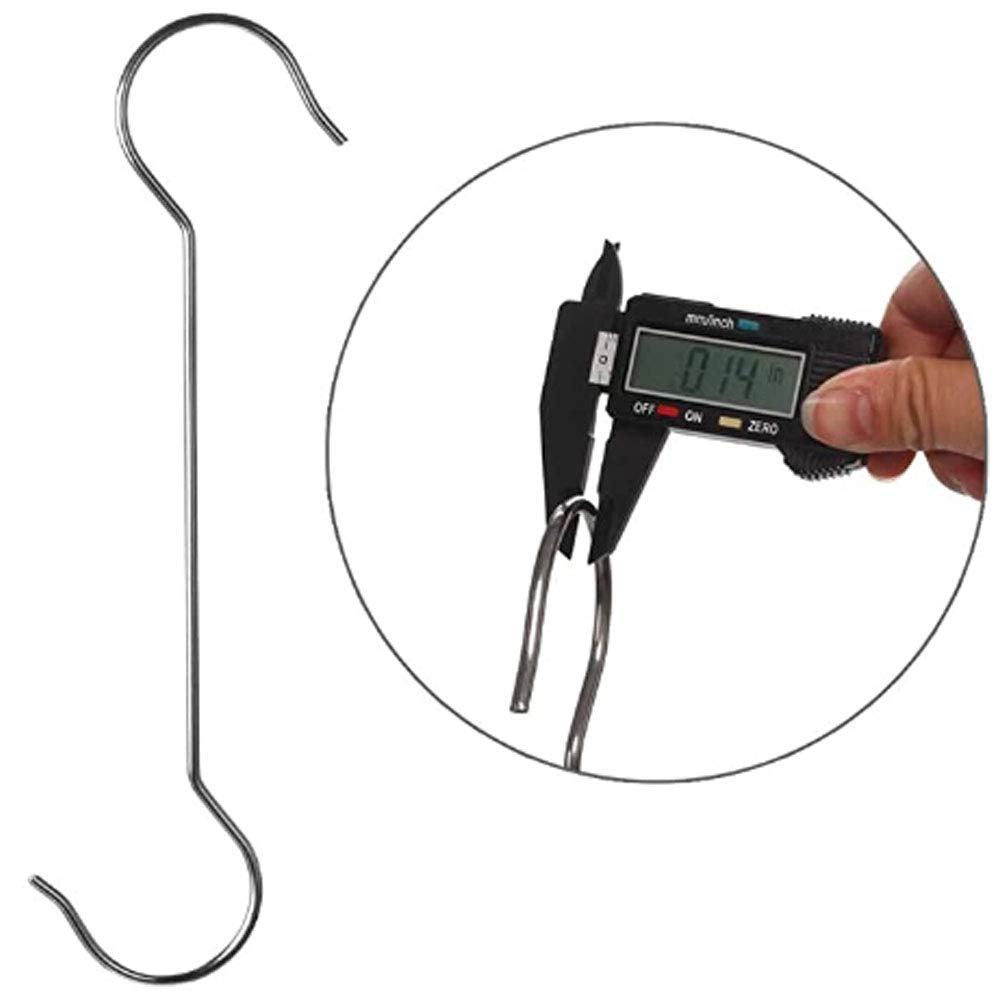 Lchkrep large S hook in action for wind chimes on patio