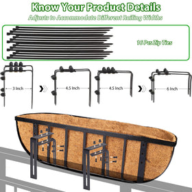 LCHUANG adjustable rail brackets fit 3–6 inch rails.