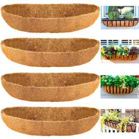 LCHUANG coco liner 24in rectangular fits planters for flowers and greens