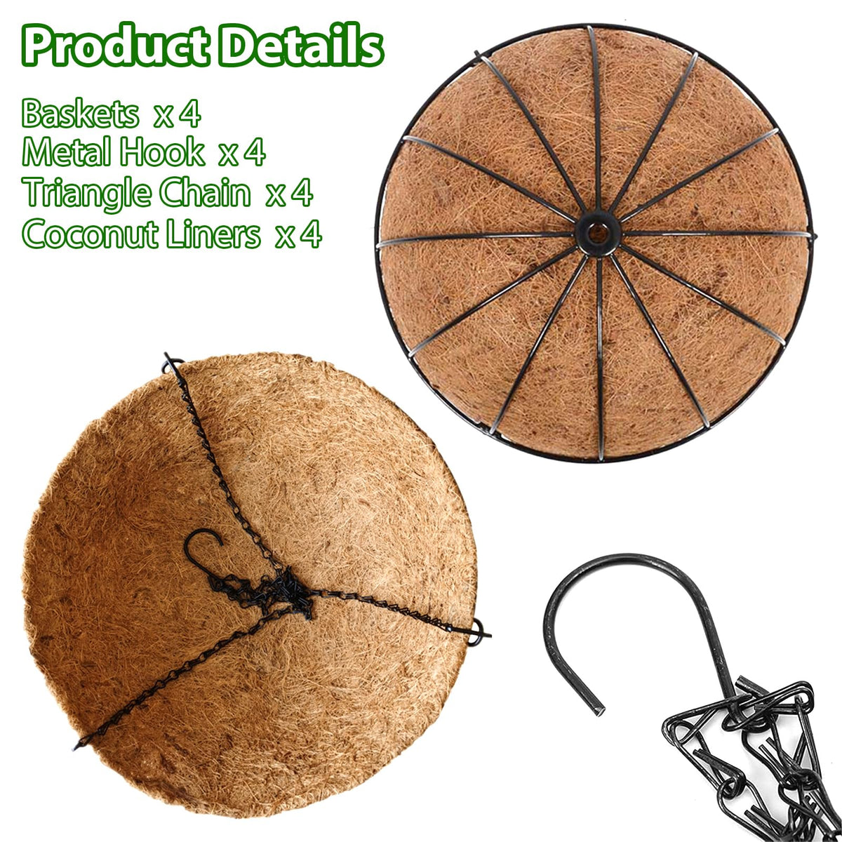 LCHUANG coconut fiber liner balances moisture and airflow for healthier roots.