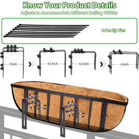 LCHUANG durable metal hanging basket emphasizes rust resistance for long-lasting outdoor use.