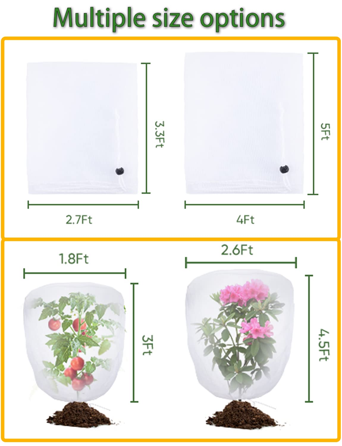 LCHUANG durable PE material garden netting protects crops