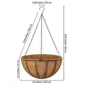 LCHUANG metal planter baskets easy to hang, versatile for indoors or outdoors.