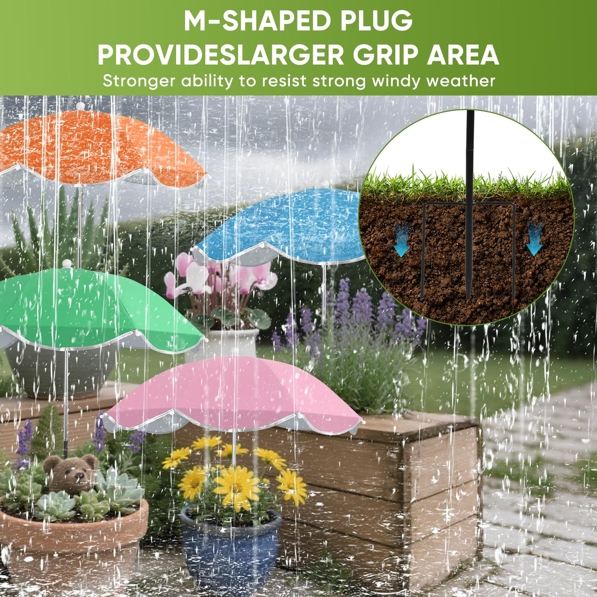 LCHUANG 24-inch canopy covers more area for plant beds and pots.