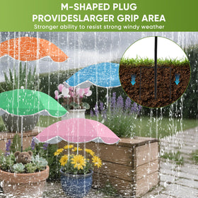 LCHUANG 24-inch canopy covers more area for plant beds and pots.
