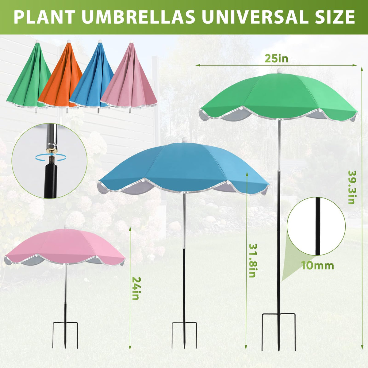 LCHUANG color-green option blends with outdoor decor while shading.