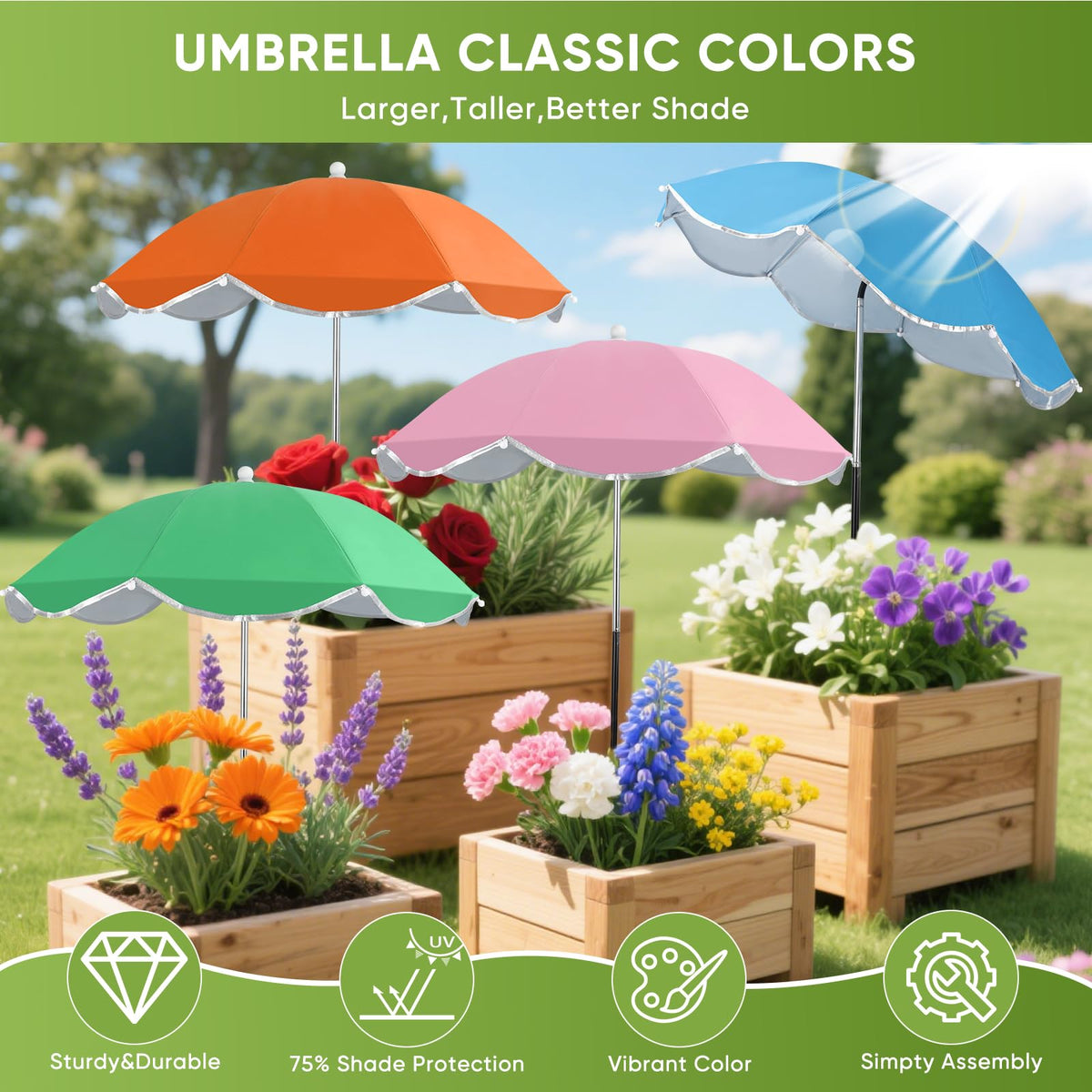 LCHUANG three-height options fit various plant sizes and placements.