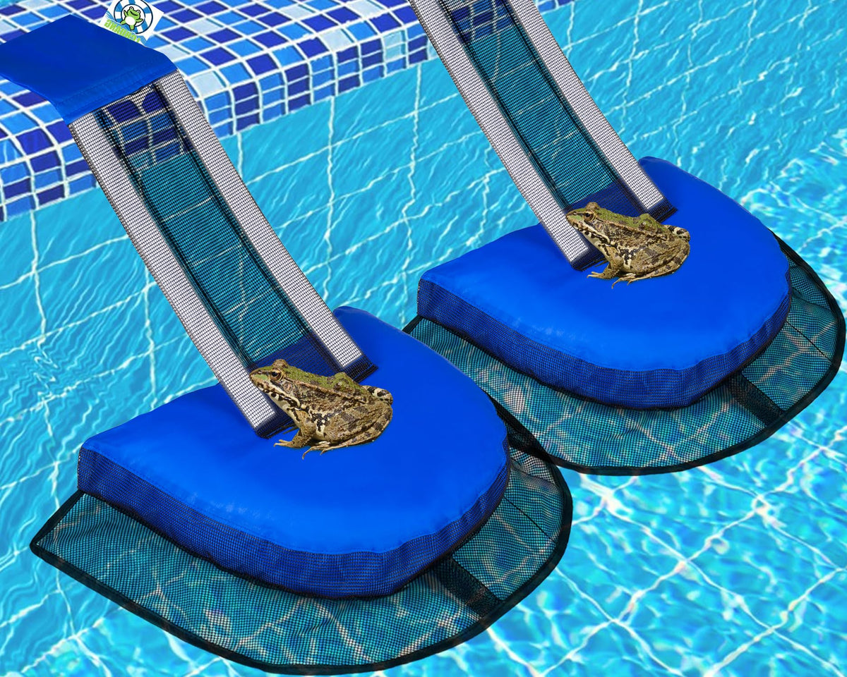 LCHUANG Pool Animal Escape Ramp in action for wildlife exit and pool safety