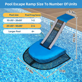 LCHUANG Pro Pool Animal Escape Ramp-03 assists frogs and other small visitors.