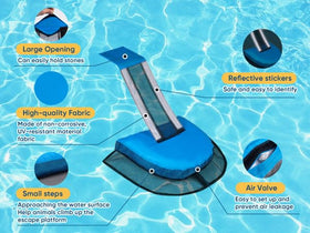LCHUANG Pro Pool Animal Escape Ramp-07 blends with outdoor spaces while aiding wildlife.