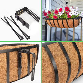LCHUANG railing planters suit decks, fences, and walls.