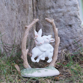 LC LCdecohome backyard bunny decor complements planters and patios