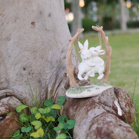 LC LCdecohome bunny lawn ornament designed for durable outdoor use