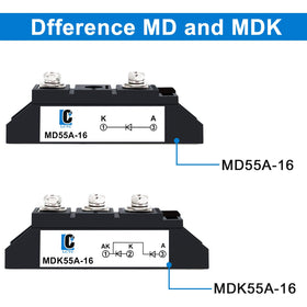 LCLCTC MD55A-16 solar-diode in PV system highlights backfeed prevention in solar energy setups.