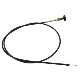 Durable choke cable tested for reliable mower operation.
