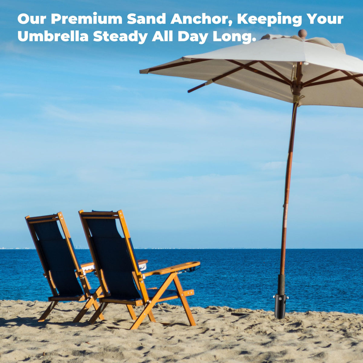 Lcokeiy compact beach day essential anchor for easy setup.