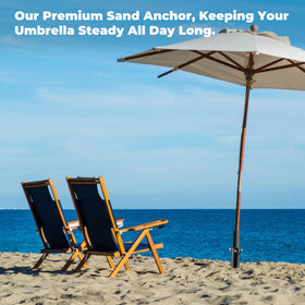 Lcokeiy compact beach day essential anchor for easy setup.