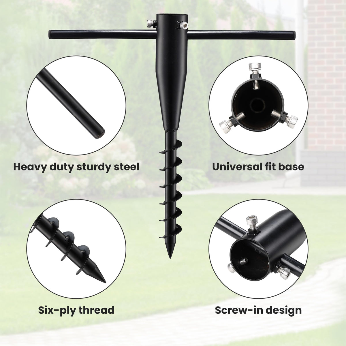 Lcokeiy lightweight portable sand anchor easy to carry in beach bag.