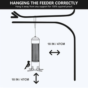LCSEVEN wide feeding ports support small and large birds alike