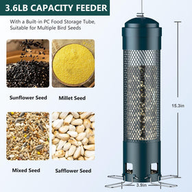 LCSEVEN clear seed tube lets you see seed levels at a glance.