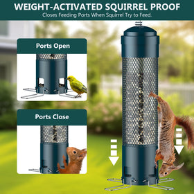 LCSEVEN weight-activated perches ensure only birds feed.