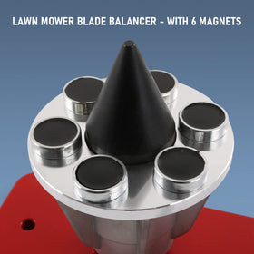 LDMINDA blade balancer with ball-bearing spindle aids smooth rotation.