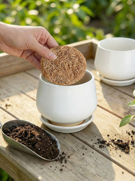 LE TAUCI airflow-friendly drainage pad supports air at pot base