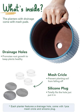 LE TAUCI ceramic pot suitable for both outdoor and indoor use.