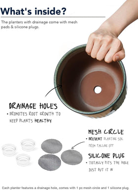 LE TAUCI gift-ready ceramic planter set ideal for housewarmings.