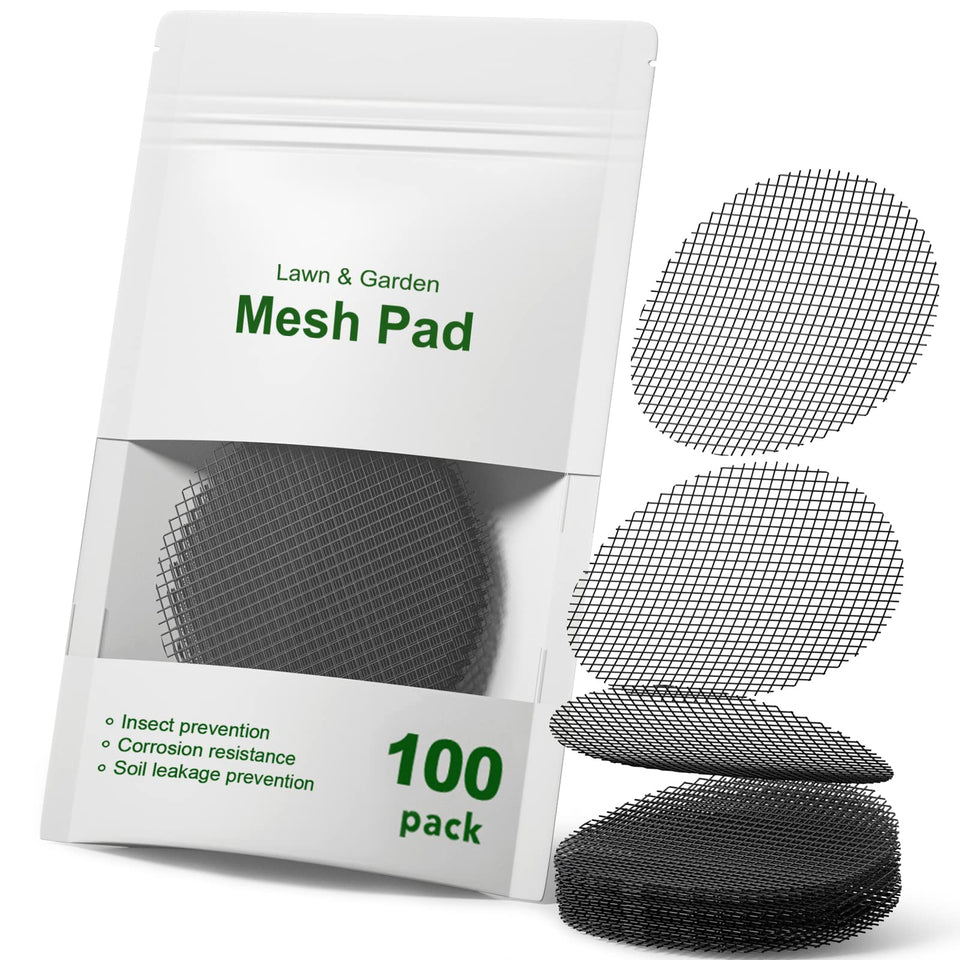 LE TAUCI plant pot hole mesh pad 2-inch round keeps soil in place.