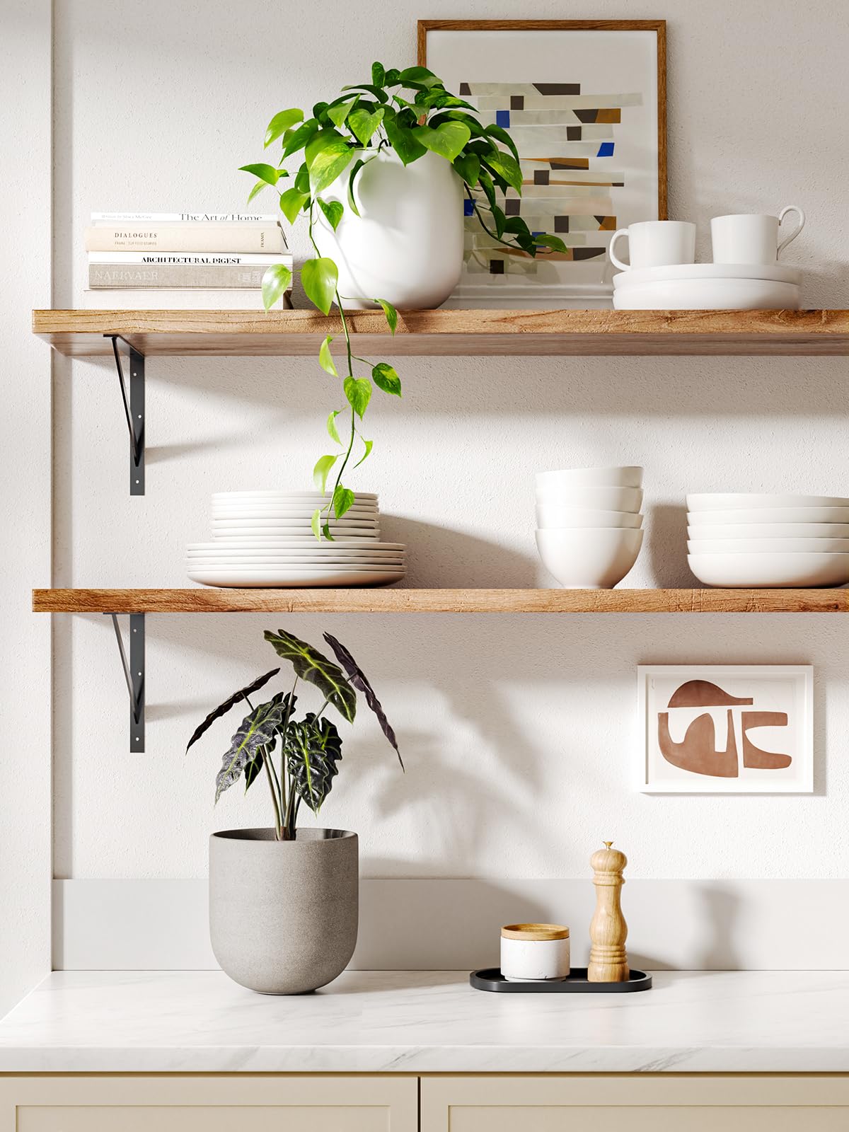LE TAUCI plant pot with succulents on a desk for tidy greenery.