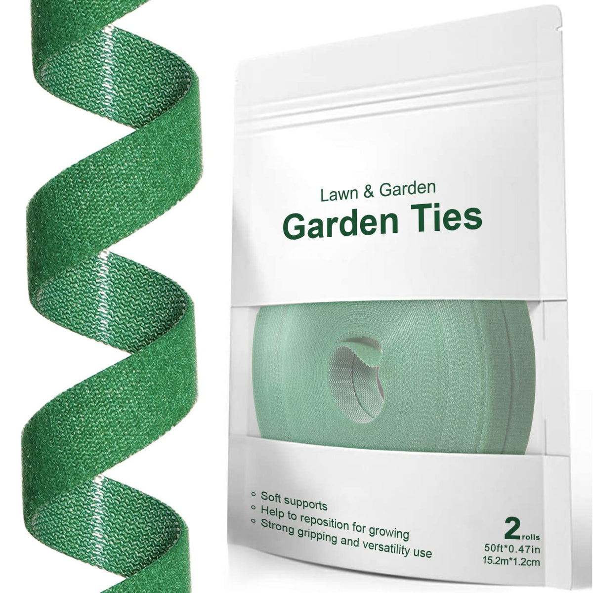 LE TAUCI Plant Ties with strong-grip surface for sturdy staking.