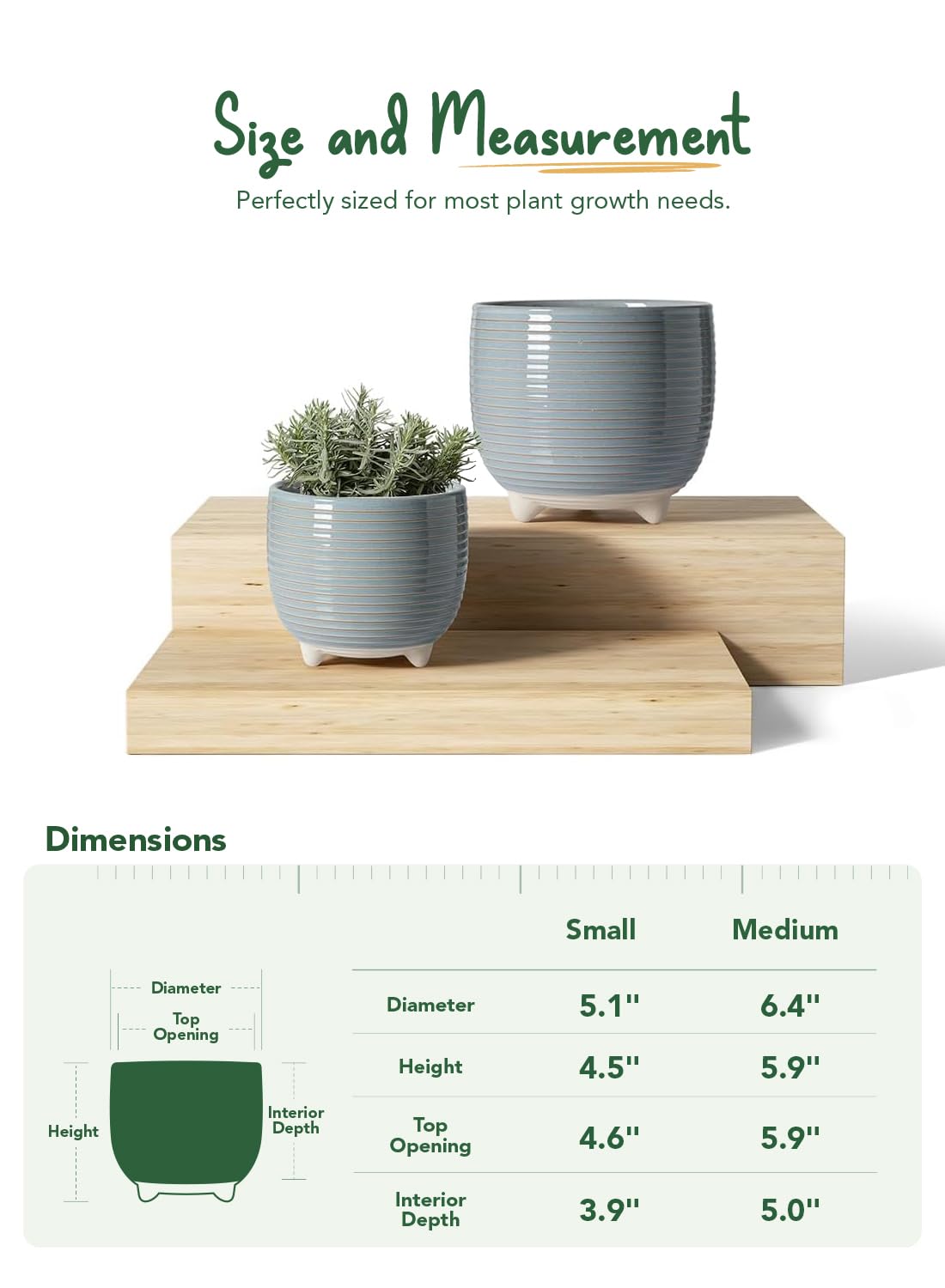 LE TAUCI pot with mesh pad supports soil retention and airflow for healthy roots.
