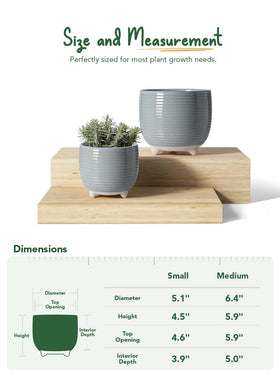 LE TAUCI pot with mesh pad supports soil retention and airflow for healthy roots.
