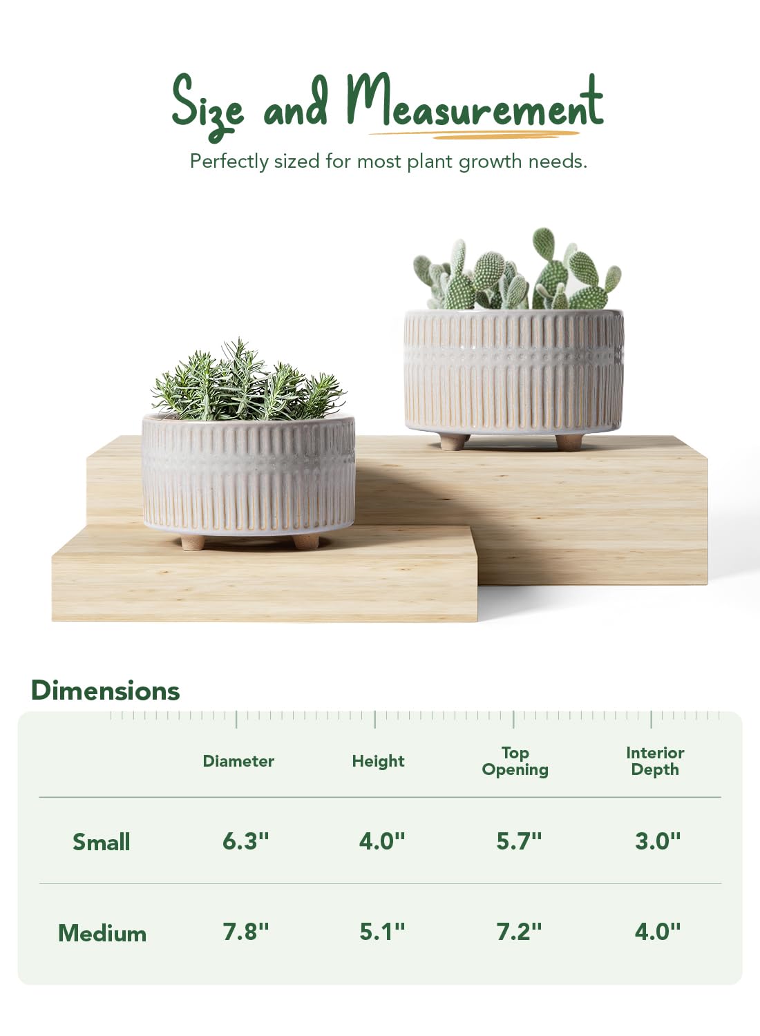LE TAUCI planter with reactive glaze in Star White for unique color shifts