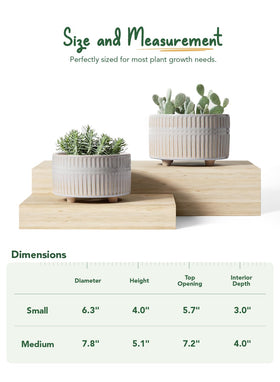 LE TAUCI planter with reactive glaze in Star White for unique color shifts